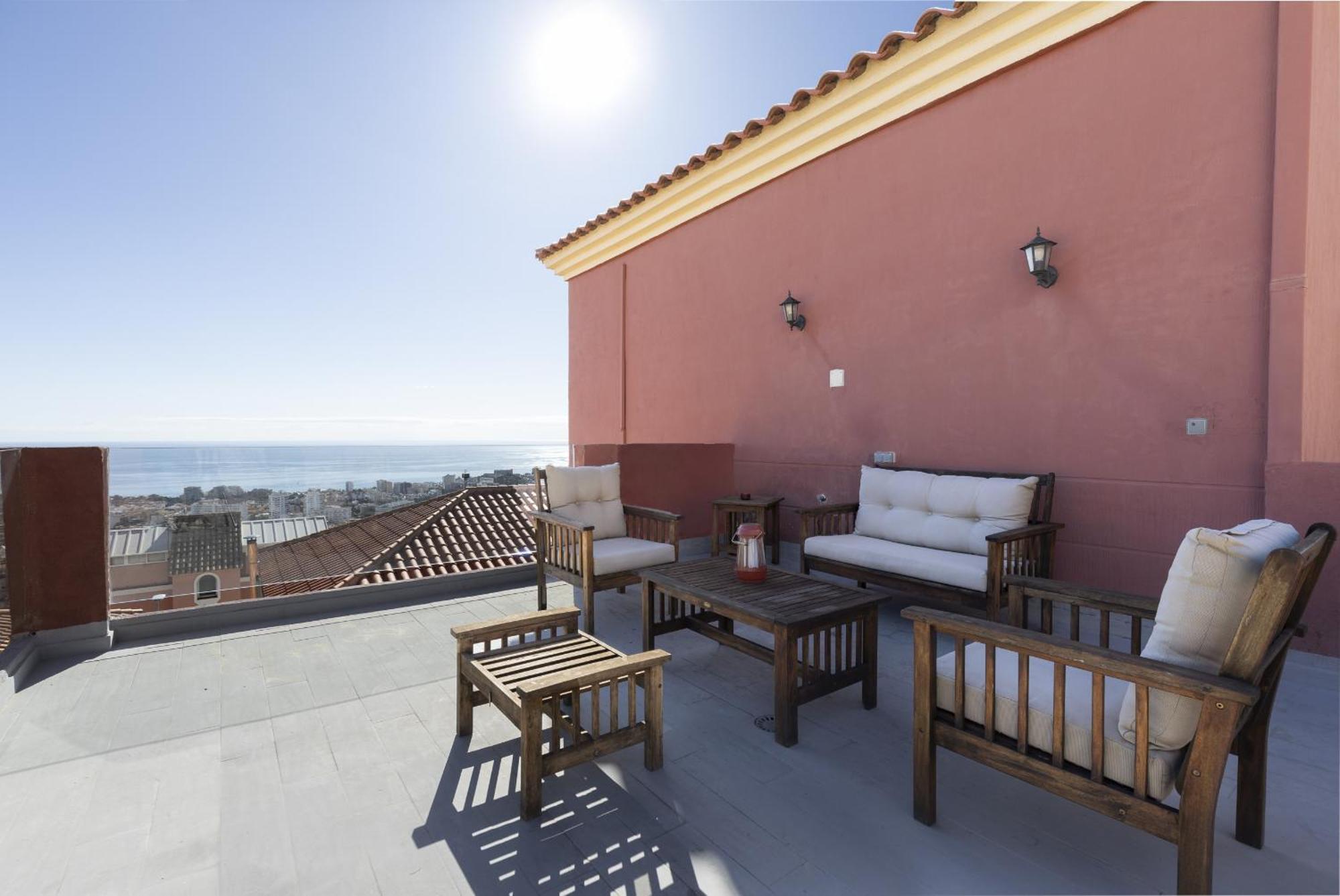 Peaceful Studio With Amazing Sea Views And Free Parking Benalmádena Exteriör bild